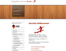 Tablet Screenshot of kegel-sport-bunte.de